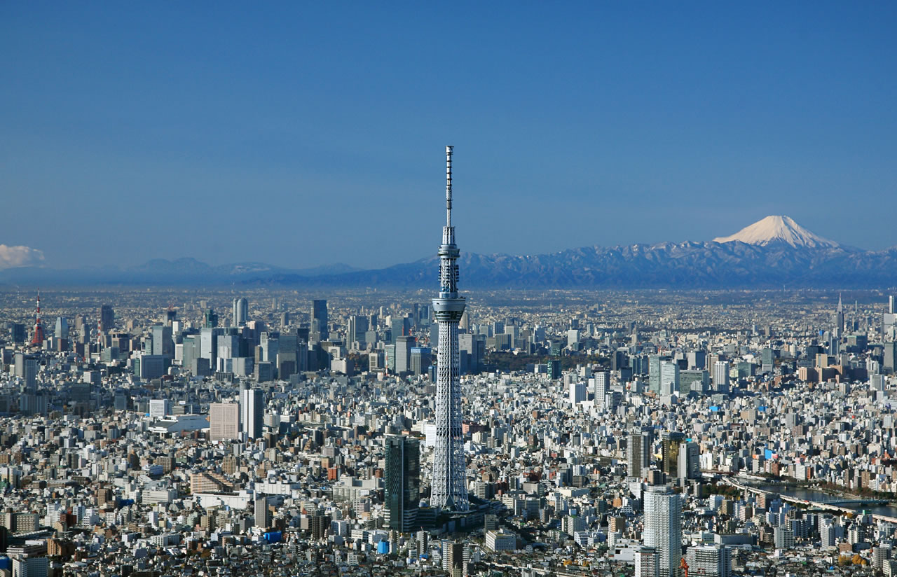 Conheça a Tokyo Sky Tree com sistema KYB
